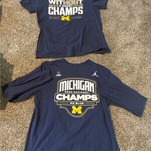 Jordan Michigan National Champs Men's Tee and Long Sleeve